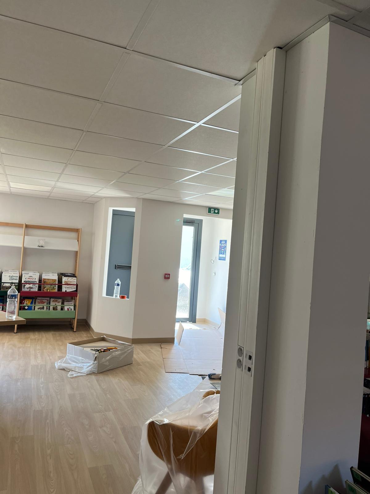 Chantier construction bibliothèque a Champagnier 38800 — photo 4